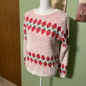 Holiday Fuzzy Sweater -Size Medium